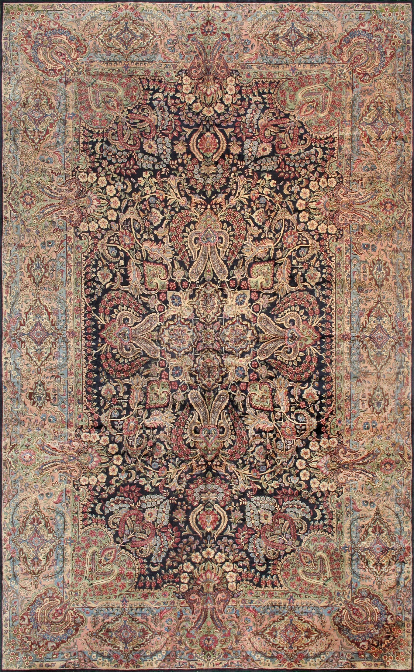 Antique Lavar Kerman Carpet, Southeast Persia, 10' 9'' X 17' 8'' (1 of 4)