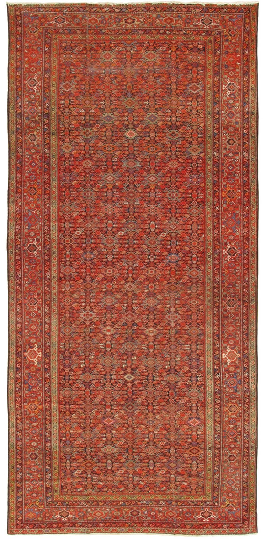 Antique Malayer Runner, West Persia, 7' 6'' X 16' 3'' (1 of 1)