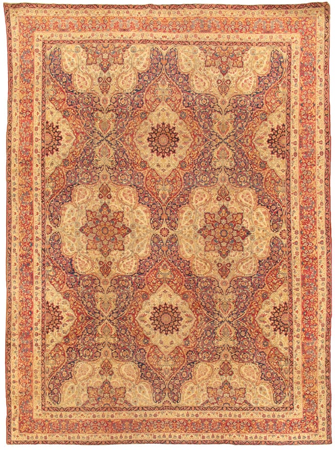 Antique Kermanshah Rug, West Persia, 10' 7'' X 14' 2'' (1 of 1)