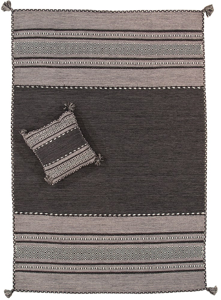 Kilim weaveCotton Area Rug- 8' 0" X 10' 0": Add a touch of elegance to your home with the kilim collection. Classic with a modern twist these charming rugs will add charm and elegance to any room. Handmade flatwaeave rug with the best quality c