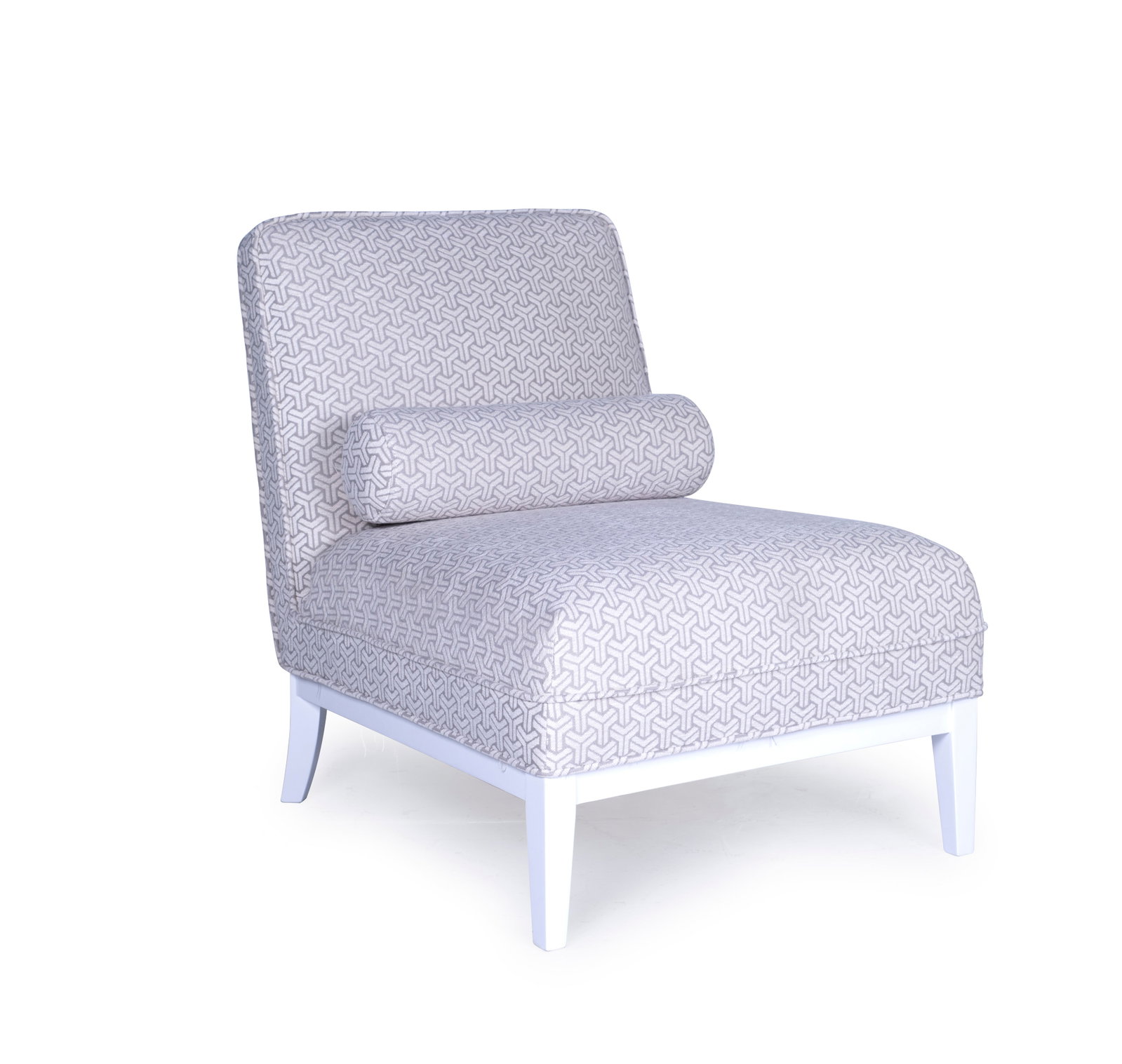 Firenze Upholsterd Lounge Chair with Pillow (1 of 5)