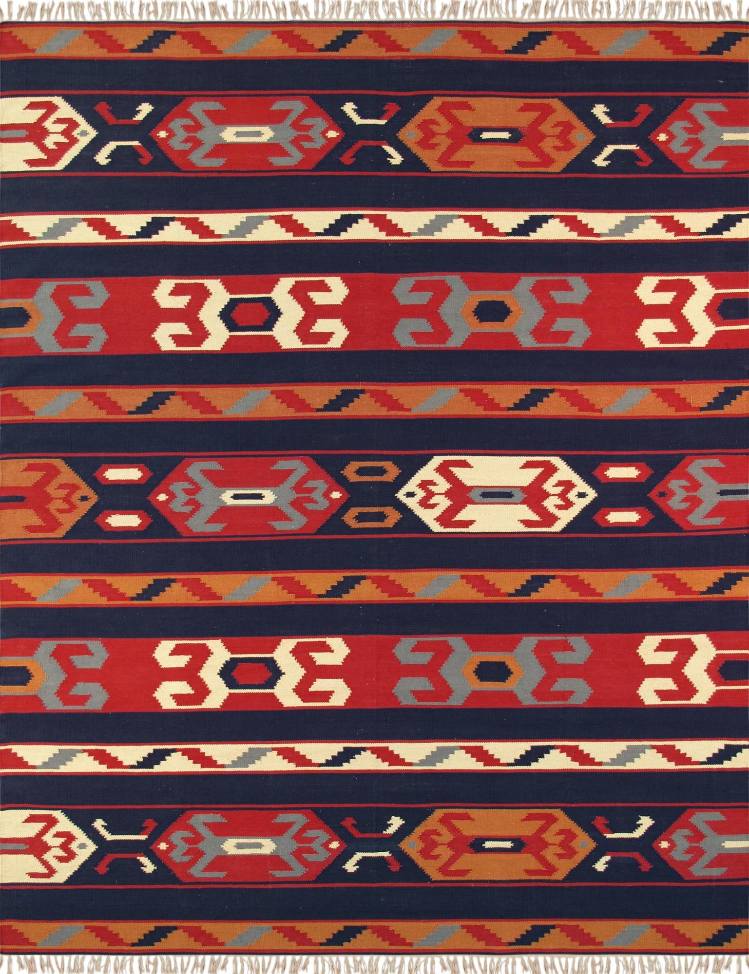 Anatolian Flatweave Cotton Multicolor Area Rug- 5' X 8' (1 of 4)