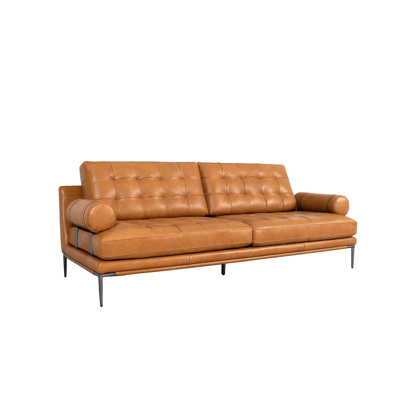 Kimberly Top Grain Leather 3 Seater Brown Sofa: Indulge in the epitome of luxury and sophistication with our exquisite leather Kimberly sofa. Crafted with meticulous attention to detail and unparalleled craftsmanship, this stunning piece elevates a