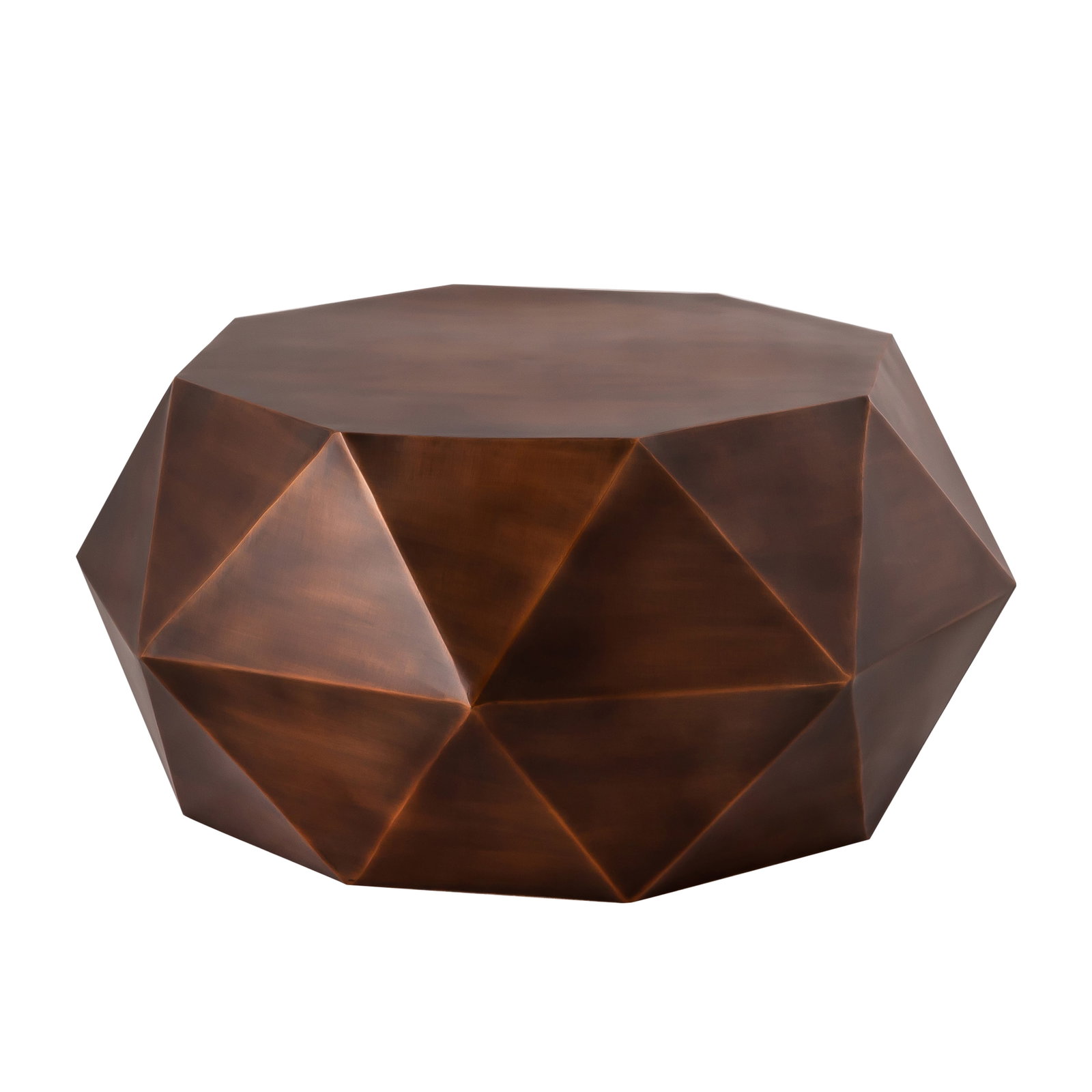 Kronos Diamond Shape Coffee Table, Copper - 2