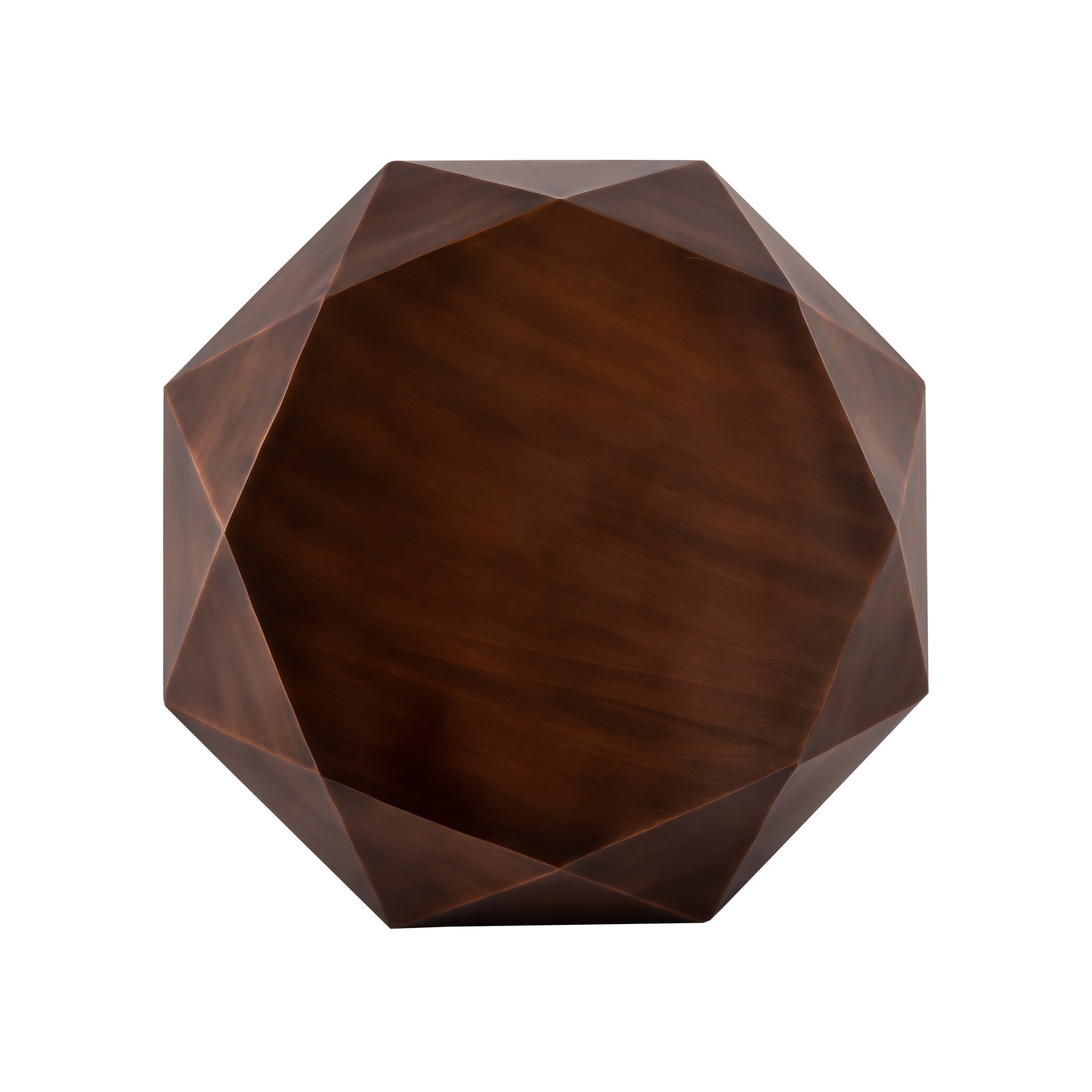 Kronos Diamond Shape Coffee Table, Copper - 3