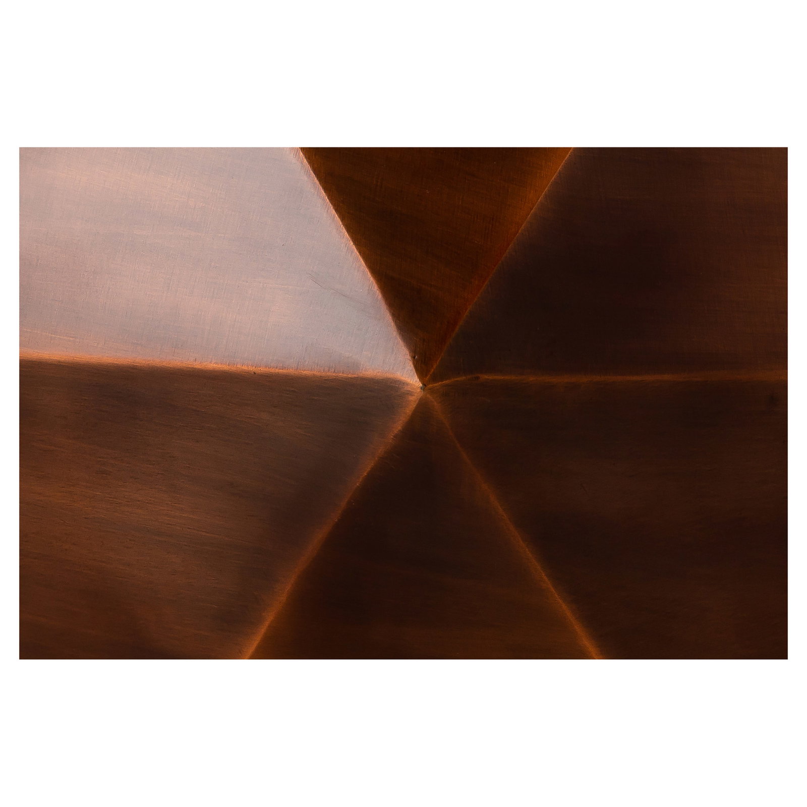 Kronos Diamond Shape Coffee Table, Copper - 4