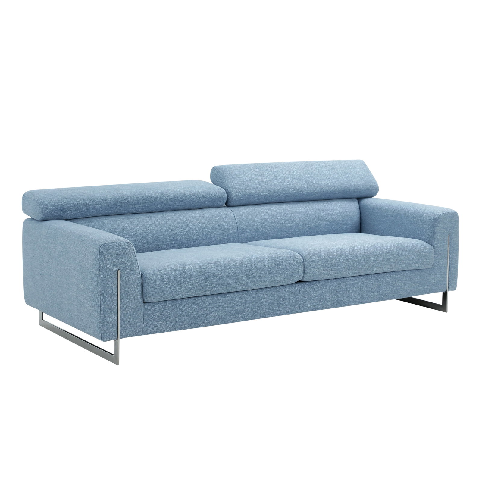 Serena Sofa with Adjustable Headrests, Silver (1 of 7)