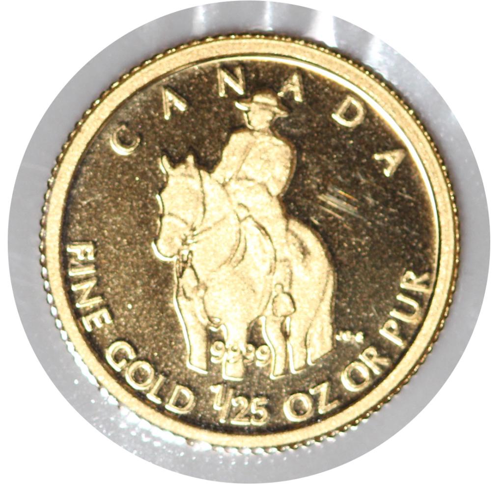 2010 1/25 Ounce Gold Canadian 50 Cent Coin (1 of 2)