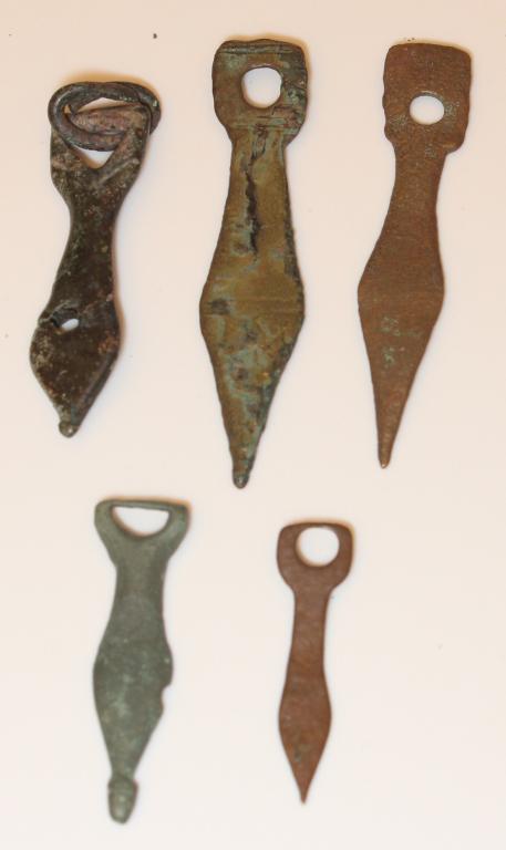Lot of Roman Bronze Fertility Phallus Amulets (1 of 2)