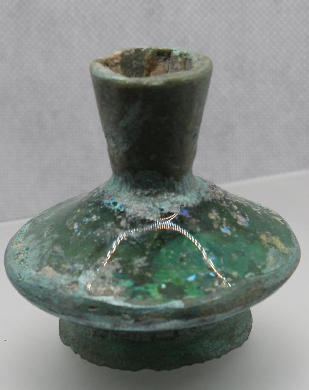 2.75" Ancient Roman Glass Medicine Bottle 1st-3rd: 2.75" Ancient Roman Glass Medicine Bottle 1st-3rd Century AD