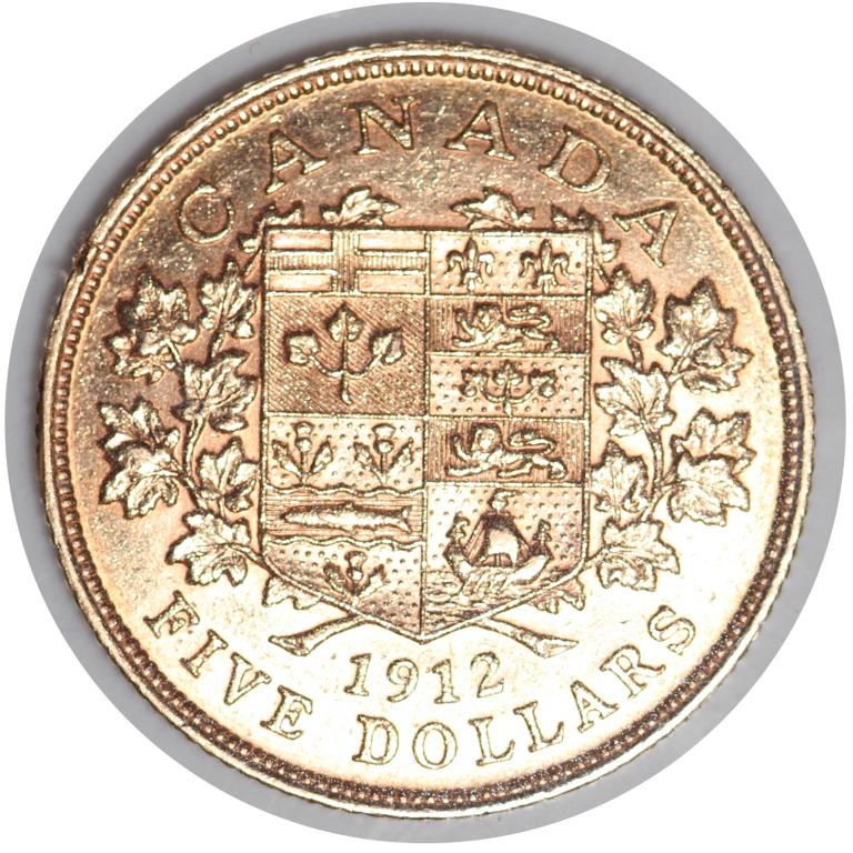 1912 Canadian Gold $5 Coin (1 of 2)
