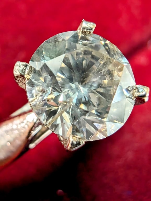 APPR $7500 14K Gold 2.3G Natural Diamond 1.01ct Ri (1 of 4)