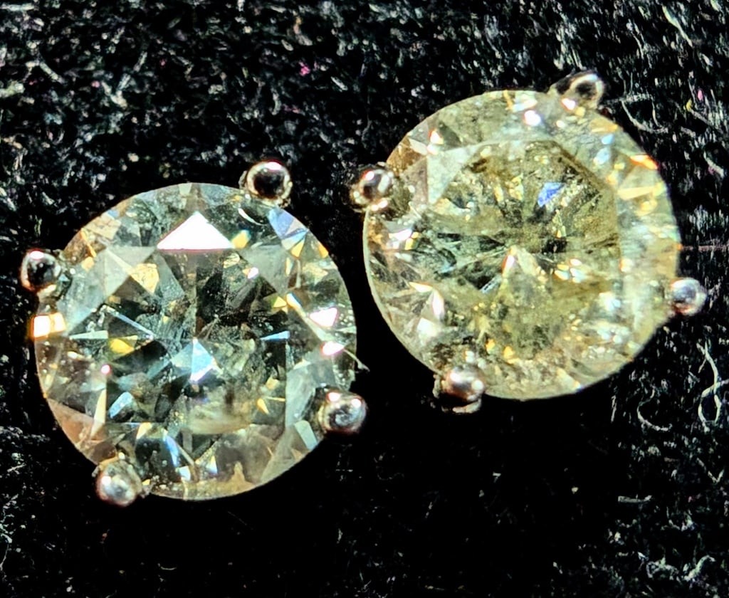 APPR $2920 14K Gold 1.05g NATURAL DIAMOND 0.86ct (1 of 4)