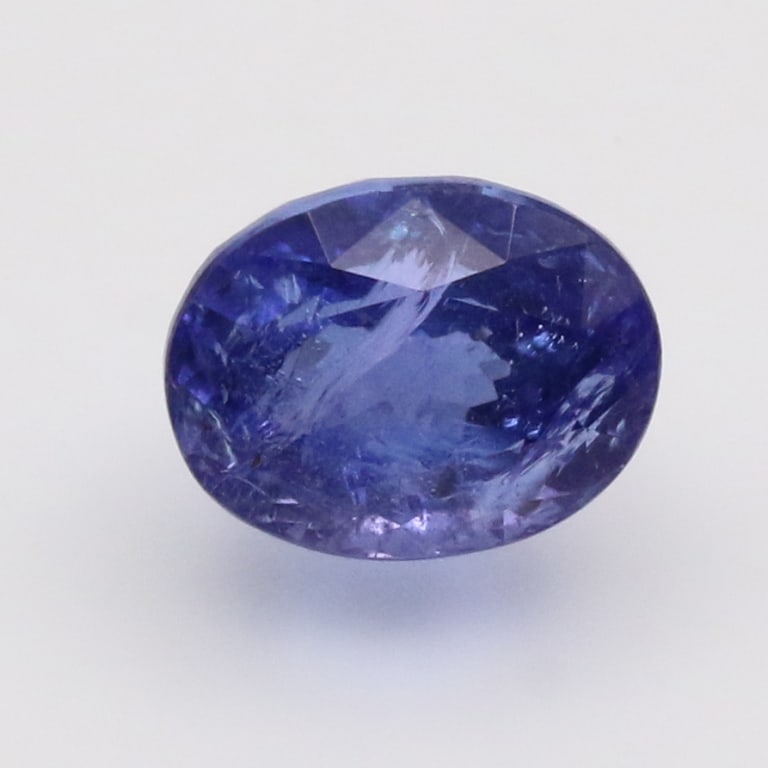 CERT Type I 7.15 Ct Tanzanite Ziosite Oval Mixed C (1 of 3)