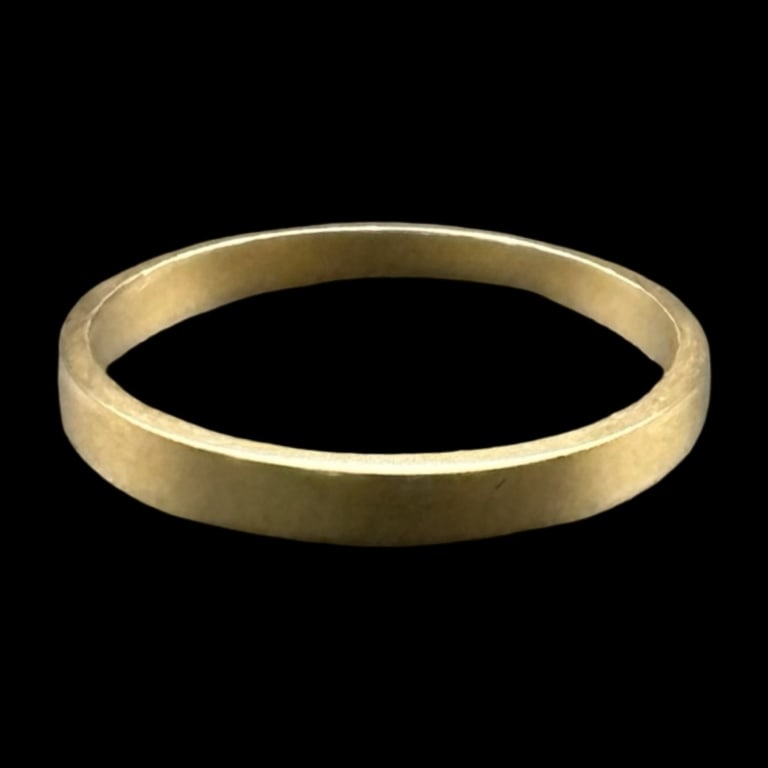 10K Gold Small Gold Band Ring US 4.5 (1 of 1)