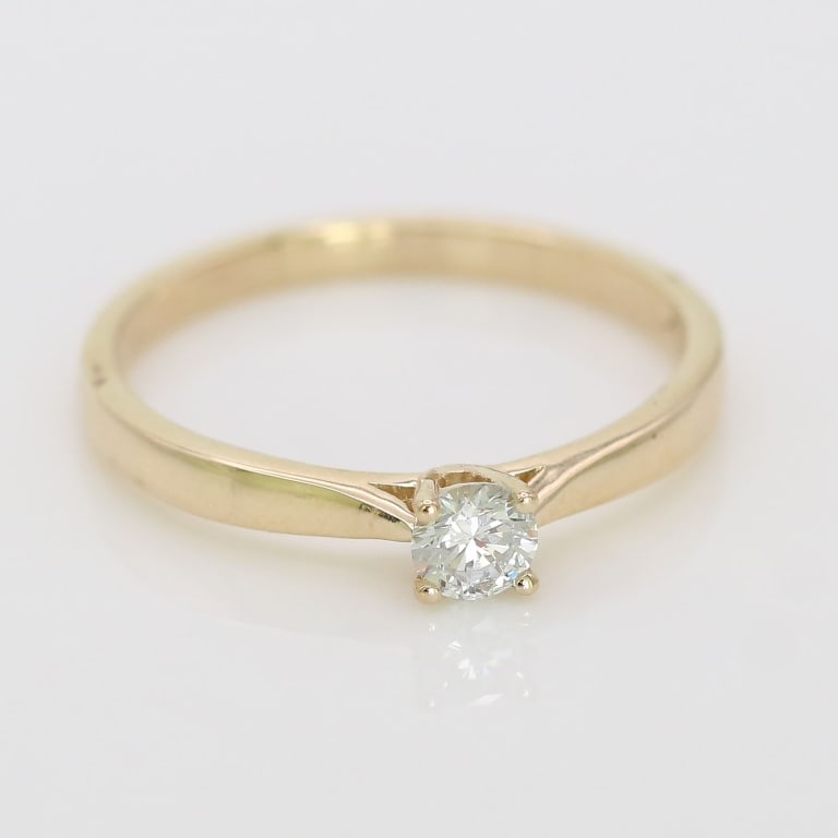 APPR $1400 0.2 ct Lab Diamond 10K Gold Ring (1 of 4)