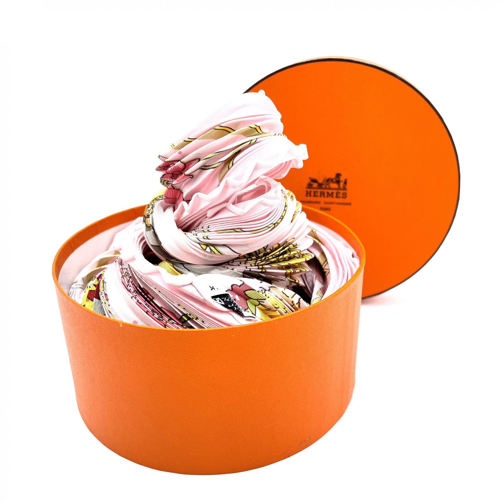 Hermes Pleated scarf, silk (1 of 10)