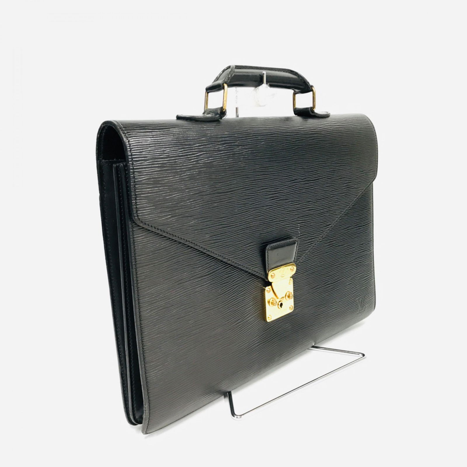 Louis Vuitton Serviette fermoir, Epi textured leather (1 of 10)