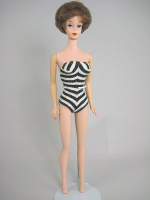 brownette bubble cut barbie