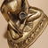 18th Century, Bronze gilded seated statue of Sakyamuni. - 9