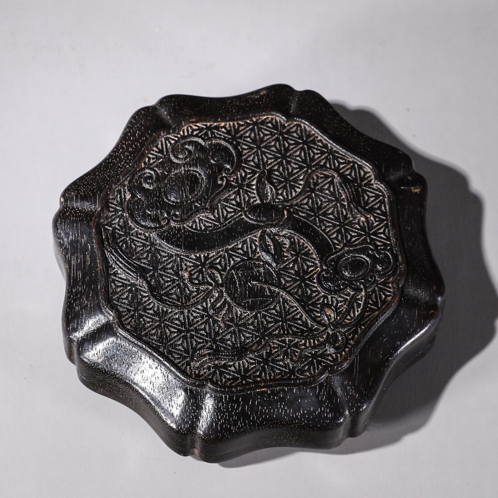 Zi Tan wood carved inkpad box (1 of 9)