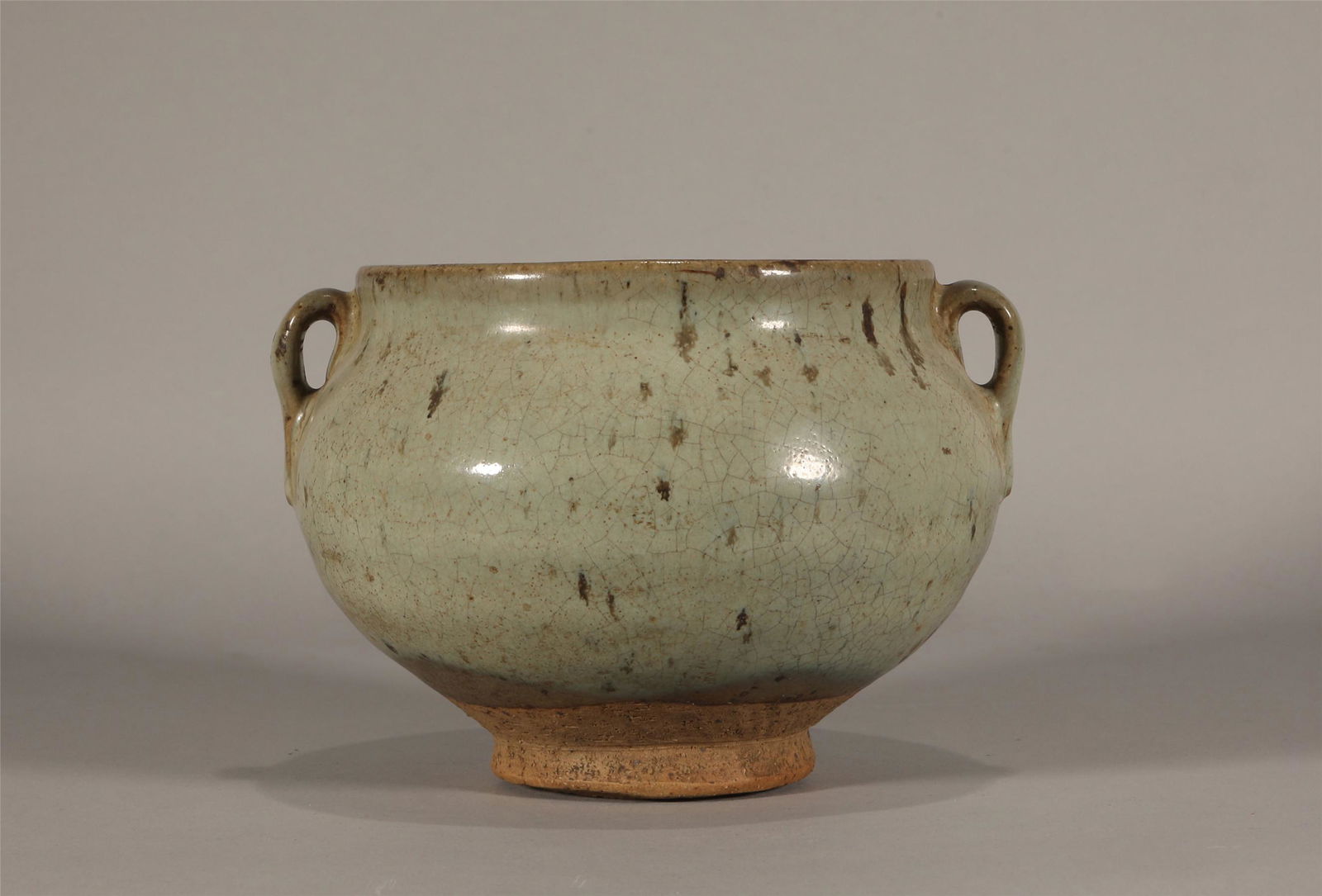 Yuan style, Lu Jun kiln porcelain jug: W 12 cm