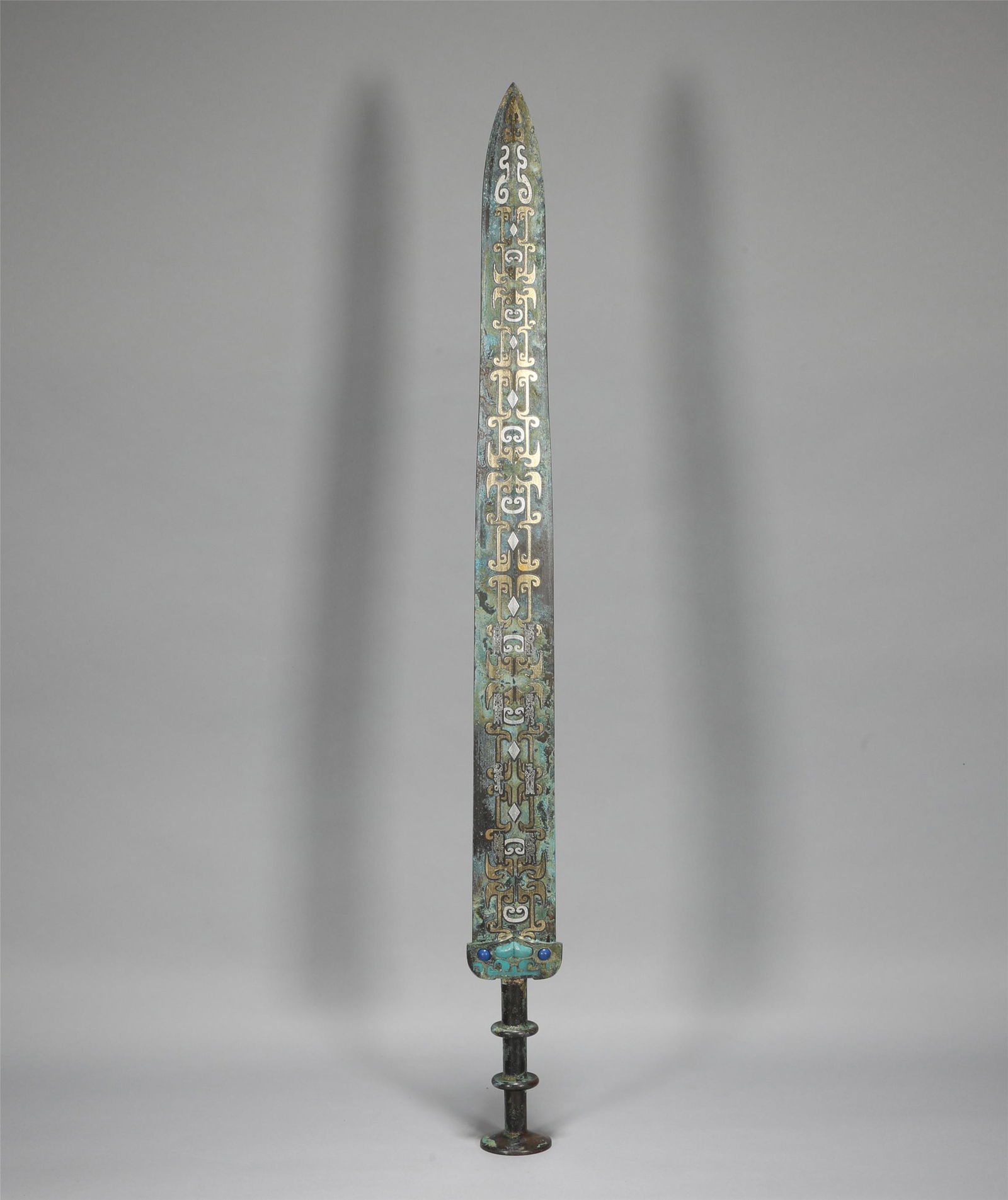 Gold and Silver Inlaid Bronze Sword Warring States (1 of 8)