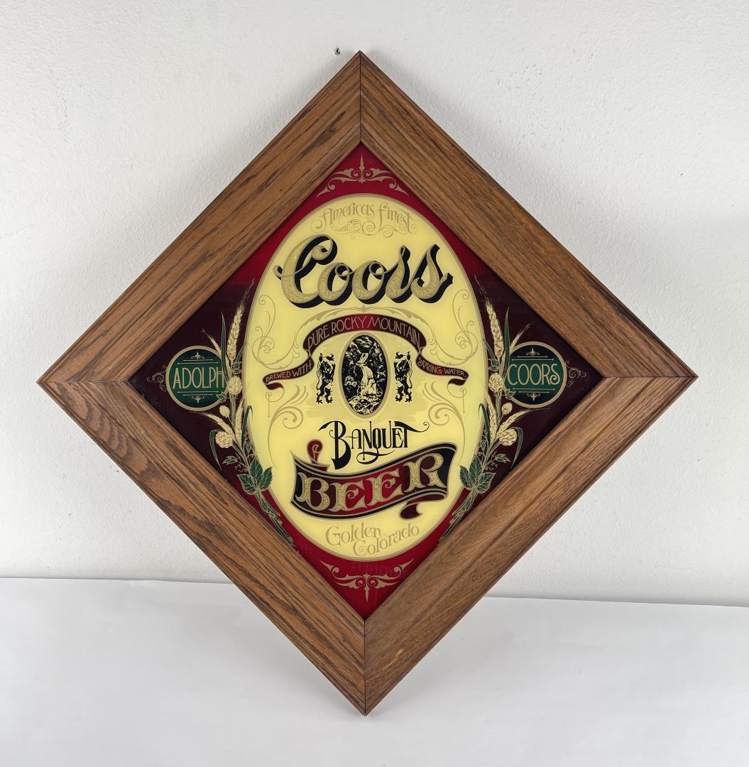 Coors Banquet Golden Colorado Glass Sign Mirror Mar 26, 2022 Davis