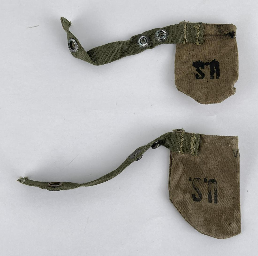 Pair of WW2 M1 Carbine Muzzle Covers: Original, dated 1944