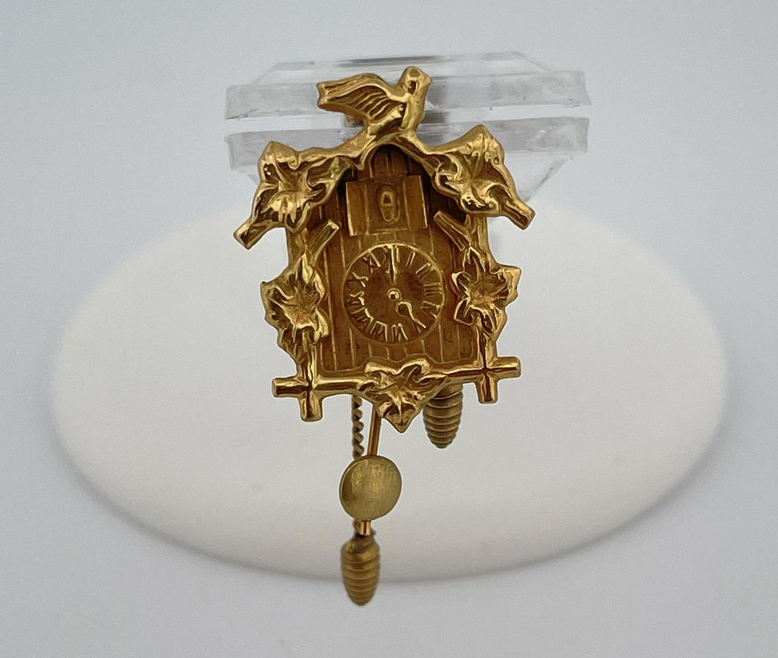 14k Gold Cuckoo Clock Charm (1 of 3)