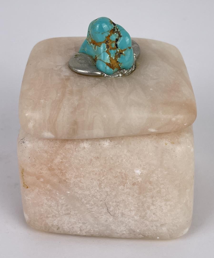 Navajo Indian Rose Quartz Box (1 of 7)