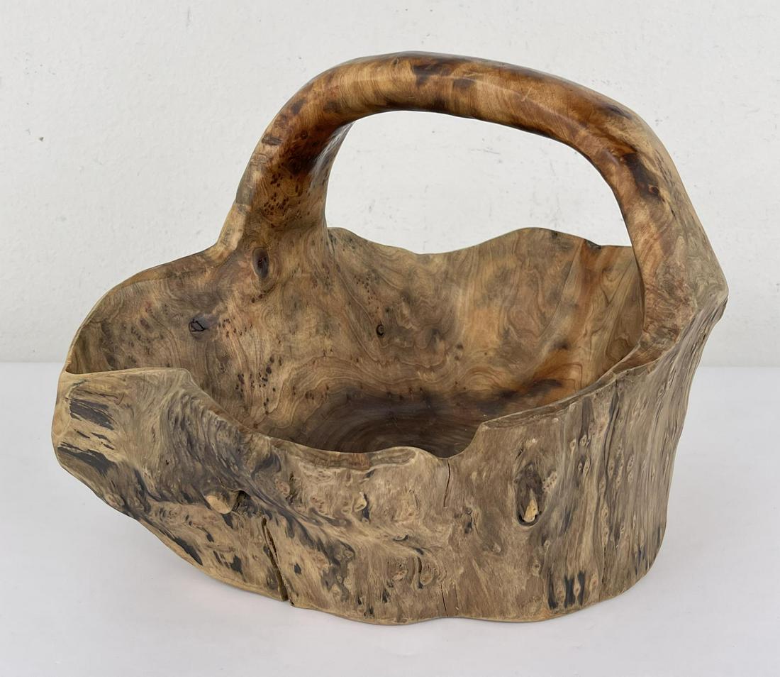 Teak Root Hand Carved Basket (1 of 9)