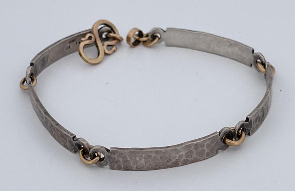 James Meyers Sterling Silver 14k Bracelet (1 of 6)