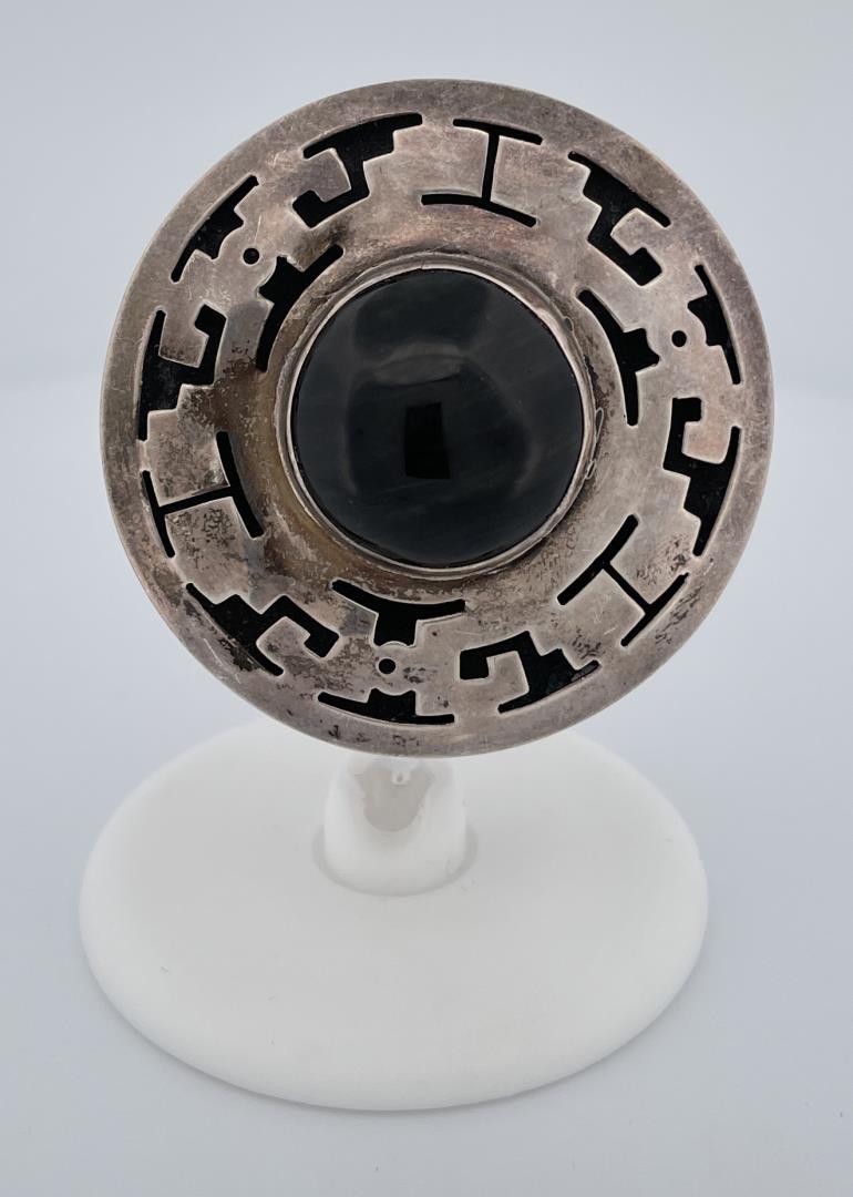 Taxco Mexico Sterling Silver Brooch (1 of 4)