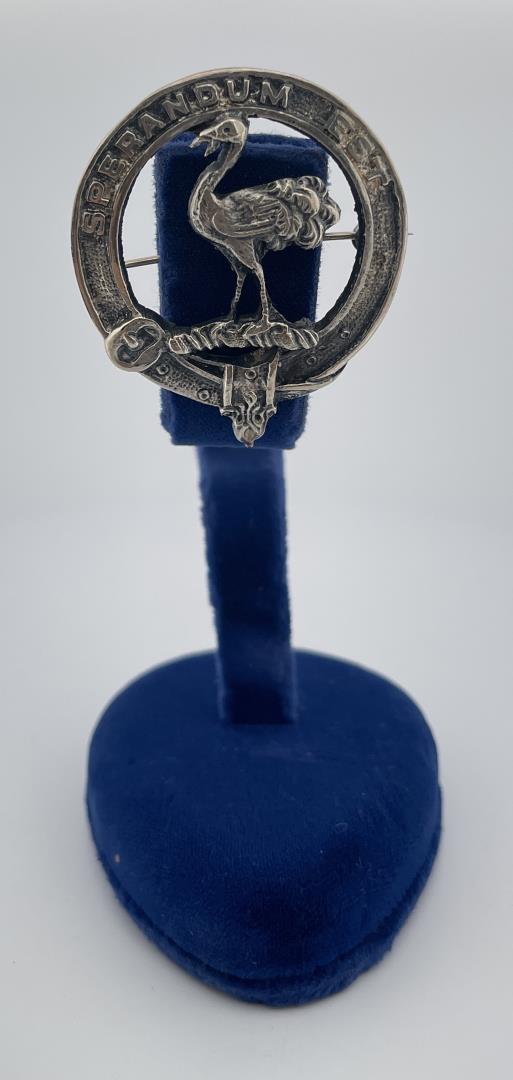 Sterling Silver Scottish Wallace Clan Brooch (1 of 3)