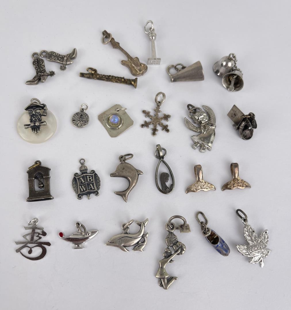 Large Group of Sterling Silver Charms (1 of 8)