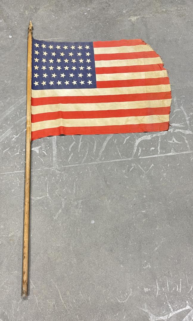 Antique 46 Star American Flag Oklahoma 1908 (1 of 9)