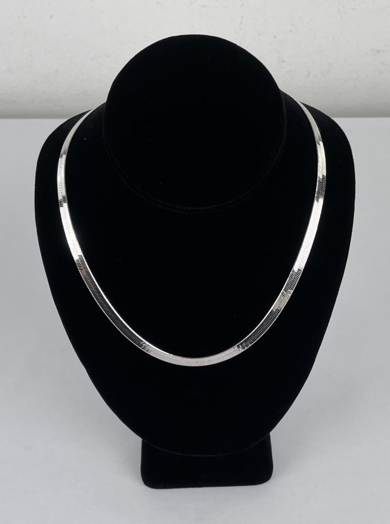 Sterling Silver Herringbone Necklace Chain (1 of 4)