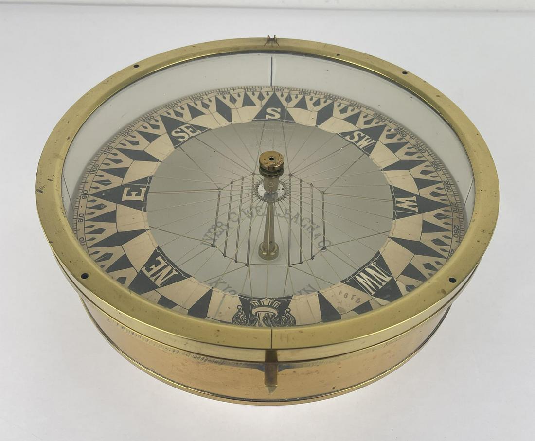 Antique Russian Navy Dry Card Ships Compass (1 of 8)