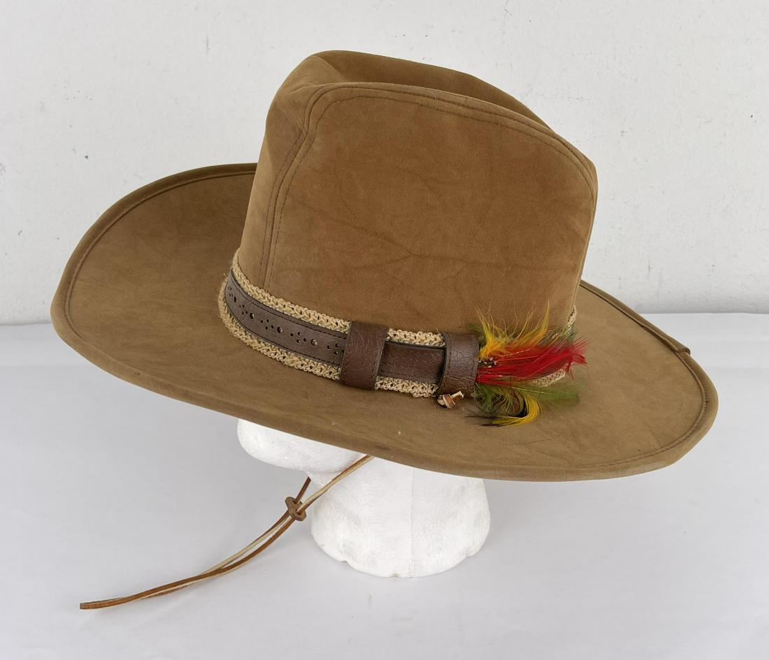 Dorfman Pacific Studs Leather Cowboy Hat (1 of 8)
