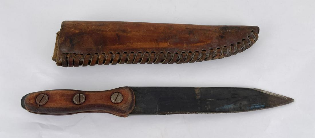 Montana Indian Made Buffalo Knife (1 of 3)