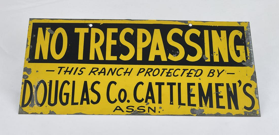 Antique Colorado Ranch No Trespassing Sign (1 of 4)