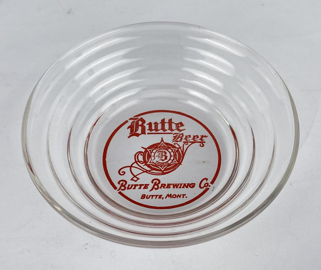 Butte Brewing Beer Montana Nut Dish: Rare. Nice Montana Beer Nut Dish.