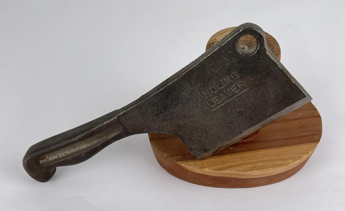 Cast Iron Kindling Kleaver Cleaver: Nice old piece.