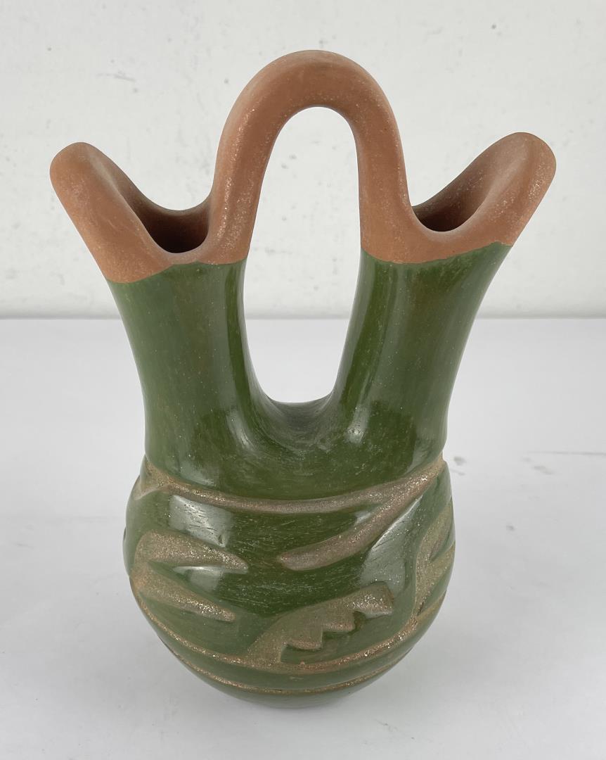 Pueblo Indian Pottery Wedding Vase (1 of 7)