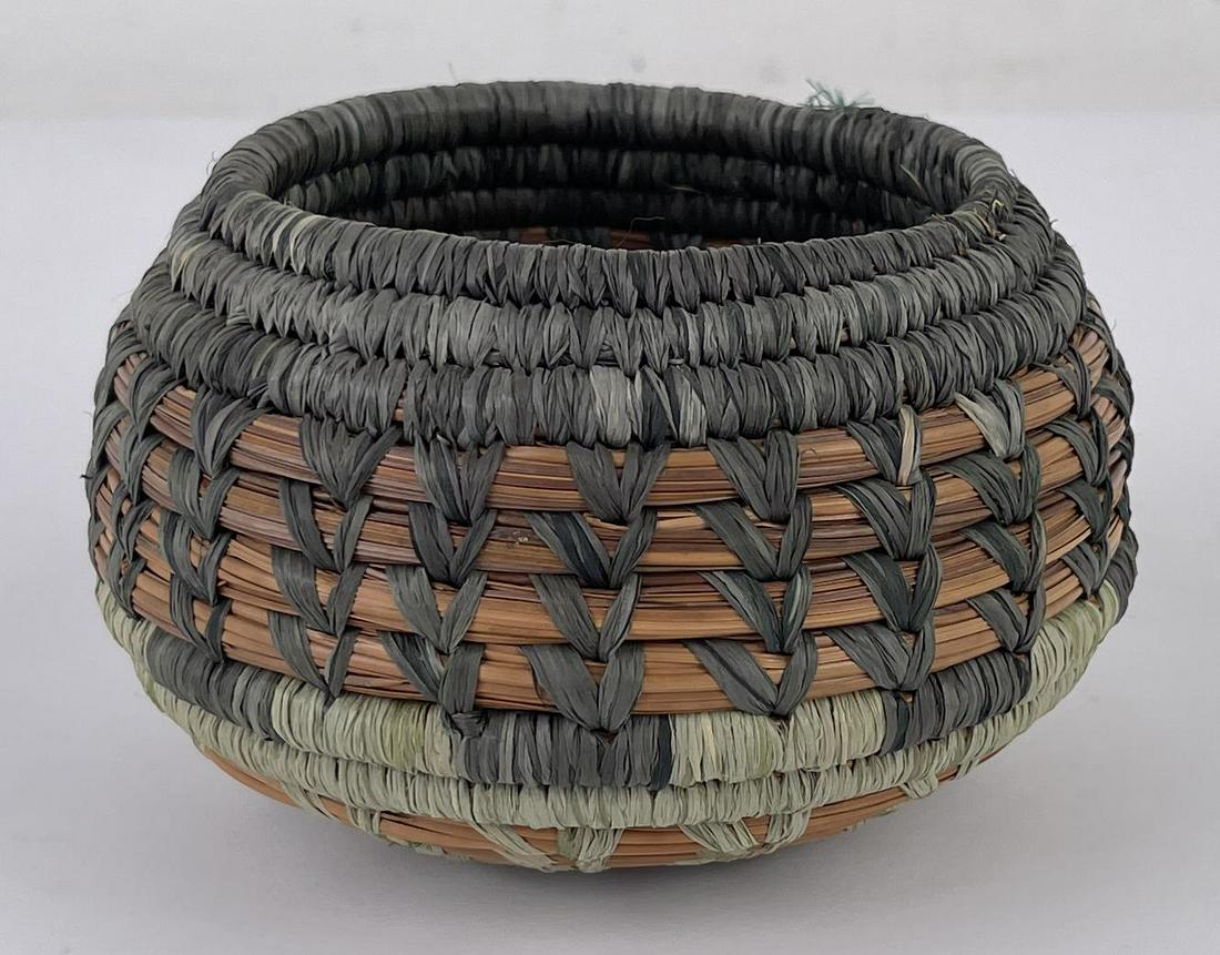 Multicolor Indian Made Pine Needle Basket (1 of 7)