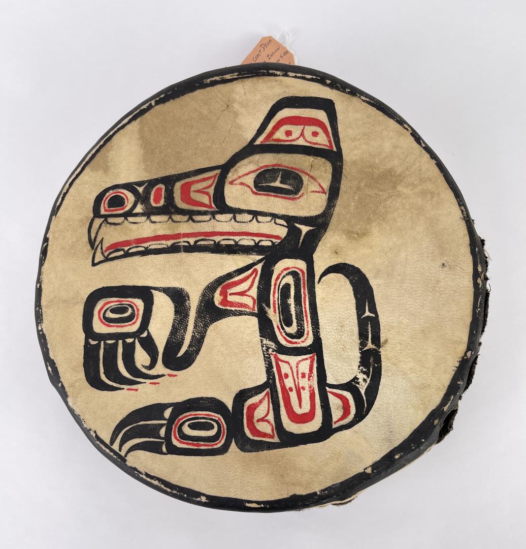 Northwest Coast Indian Haida Painted Drum (1 of 10)