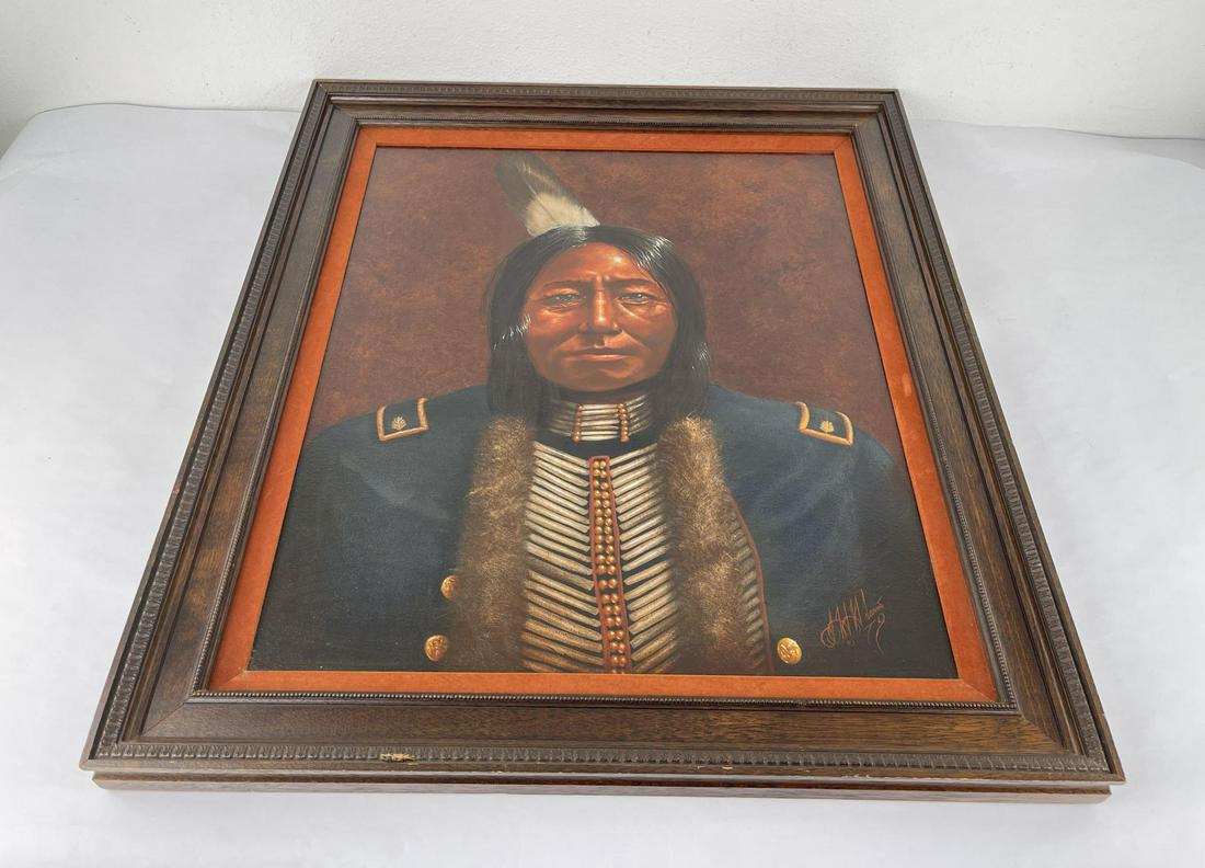 Hermon Adams Blackfoot Indian Painting (1 of 10)