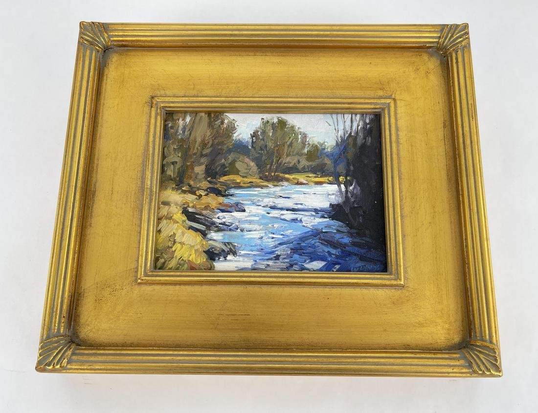 Taylor Lynde Ice and March Snow Oil on Board (1 of 6)