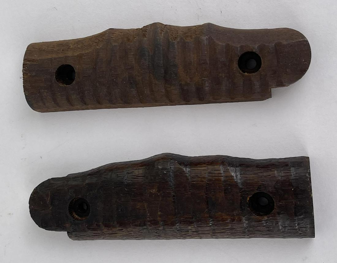 WW1 1917 Wood Bolo Knife Grips: Nice set.